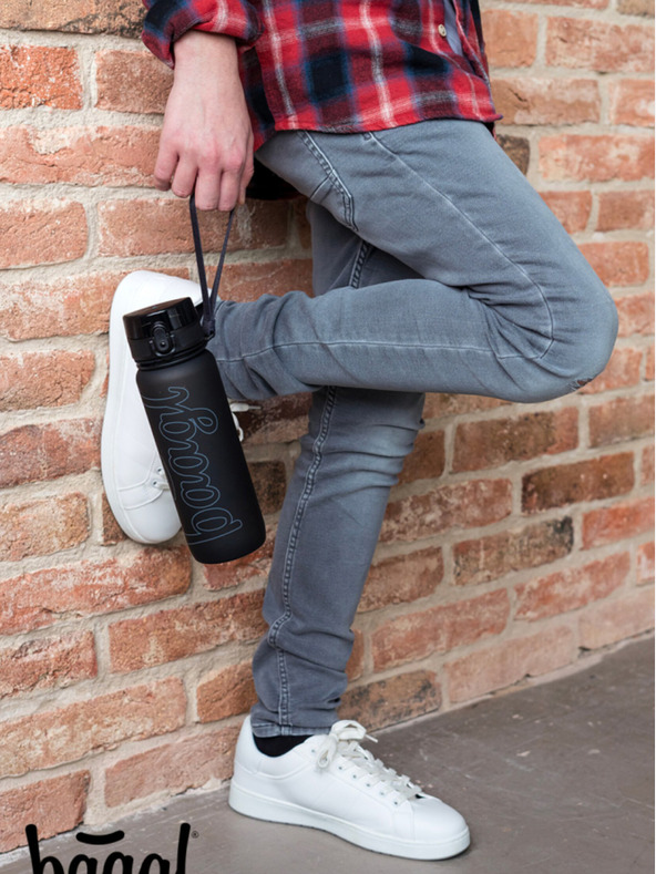 BAAGL  Černá tritanová láhev na pití black, 800 ml Baagl