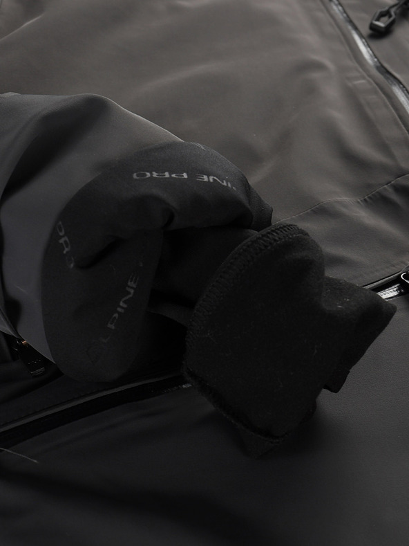 ALPINE PRO Pánská lyžařská bunda s membránou ptx snow ALPINE PRO REAS dk.true gray