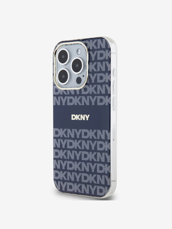 DKNY PC/TPU Repeat Pattern Tonal Stripe Magsafe Zadní Kryt pro iPhone 15 Pro Max Blue DKNY