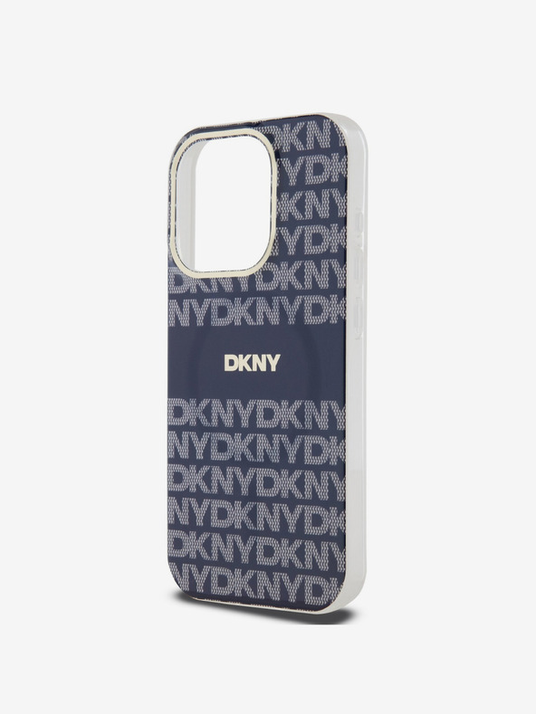 DKNY PC/TPU Repeat Pattern Tonal Stripe Magsafe Zadní Kryt pro iPhone 15 Pro Max Blue DKNY