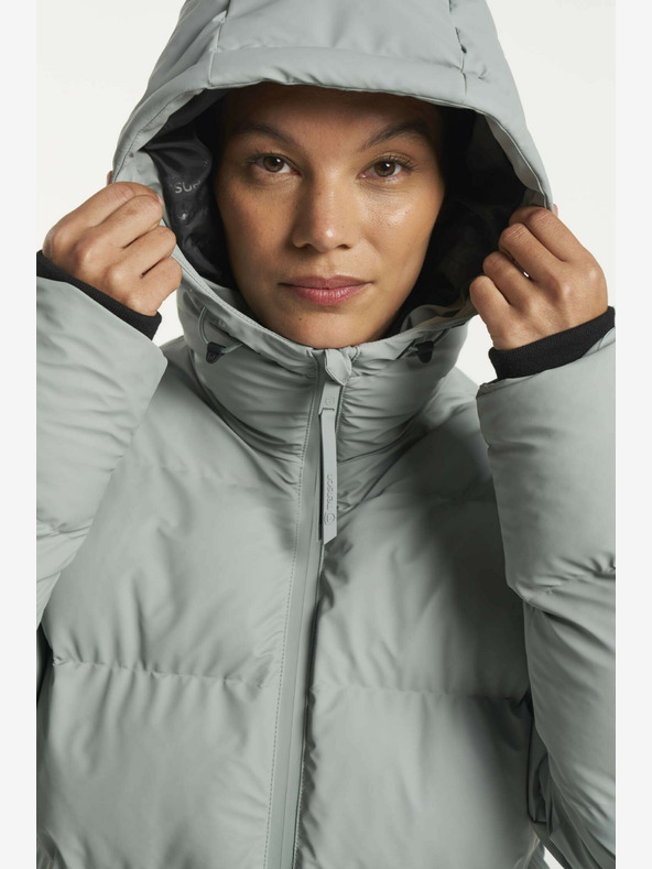 Tenson Dámský Zimní Lifestylový Kabát Tenson Chimi Coat W Zelený