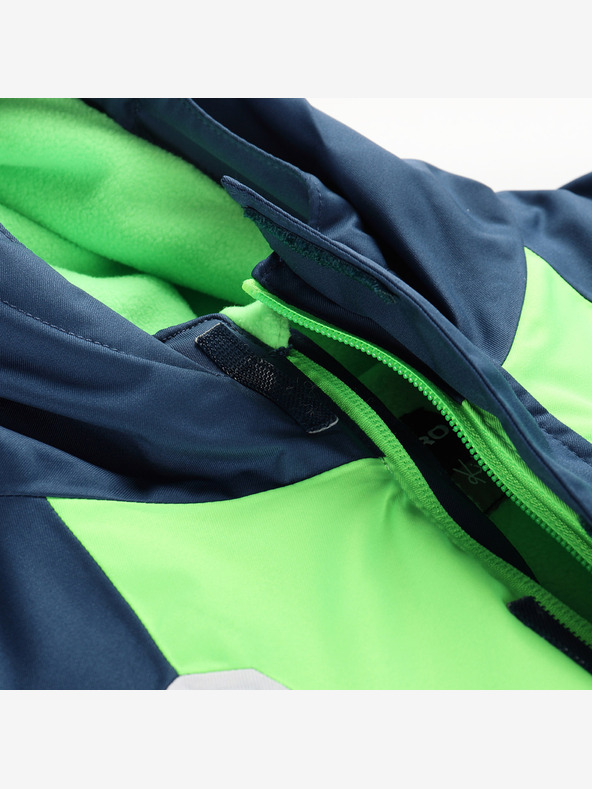ALPINE PRO Dětská lyžařská bunda s membránou ptx snow ALPINE PRO DEARO neon green gecko