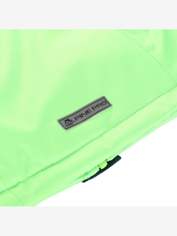 ALPINE PRO Dětská lyžařská bunda s membránou ptx snow ALPINE PRO DEARO neon green gecko
