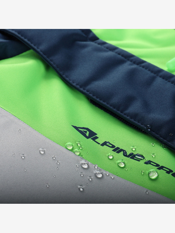 ALPINE PRO Dětská lyžařská bunda s membránou ptx snow ALPINE PRO DEARO neon green gecko