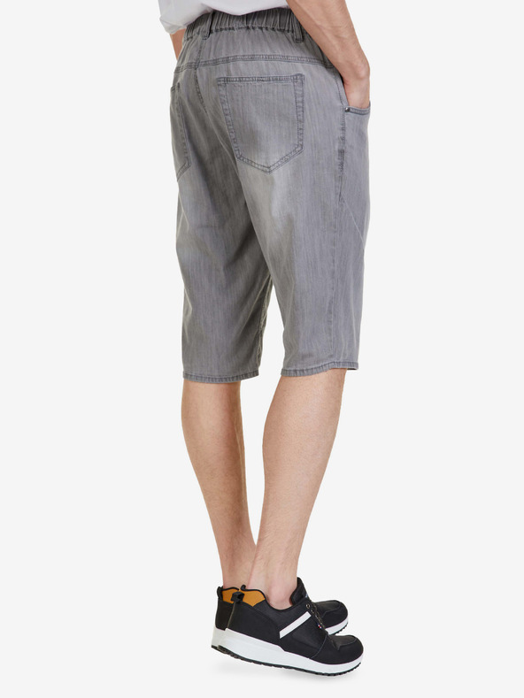 Sam 73 Šedé pánské džínové kraťasy SAM 73 Kash