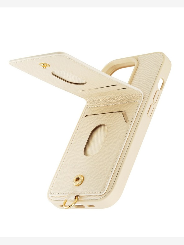 Anne Klein Krémový kryt Anne Klein pro iPhone 14 Pro