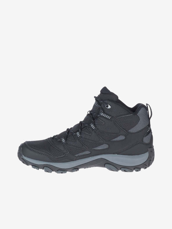Merrell Černé pánské outdoorové kotníkové tenisky MERRELL West Rim Sport Mid GTX