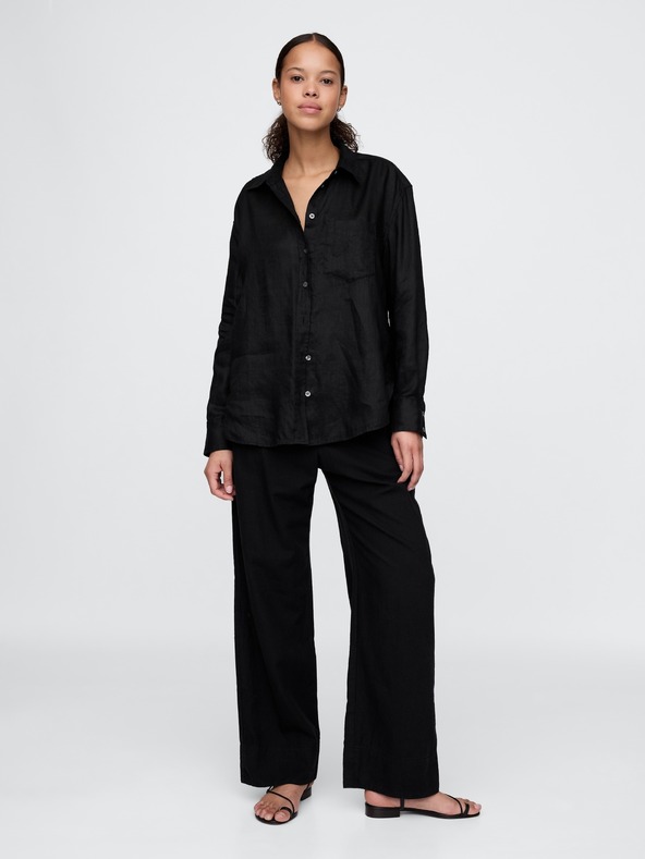 GAP Lněná oversize košile Big Shirt GAP