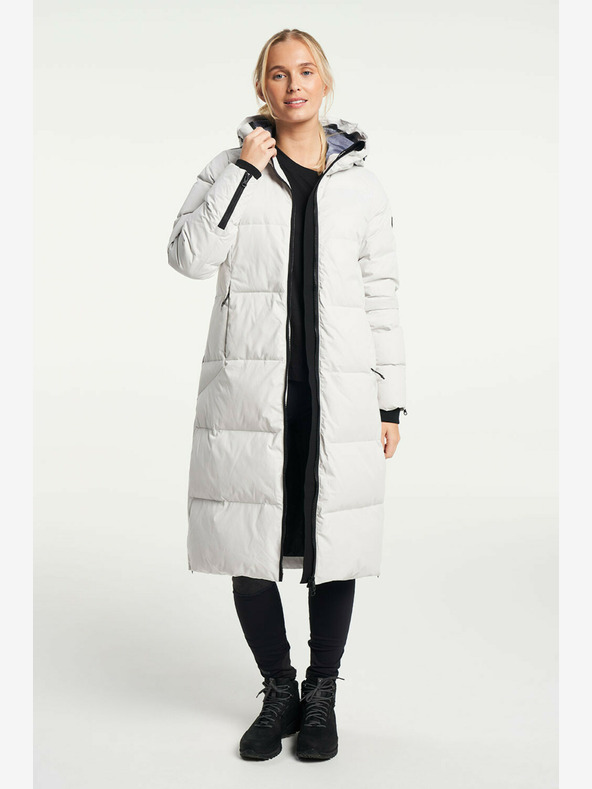 Tenson dámský zimní lifestylový kabát TENSON Shanna Down Coat W světle šedý
