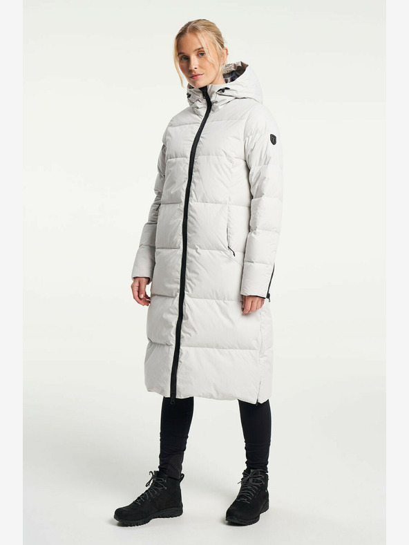 Tenson dámský zimní lifestylový kabát TENSON Shanna Down Coat W světle šedý