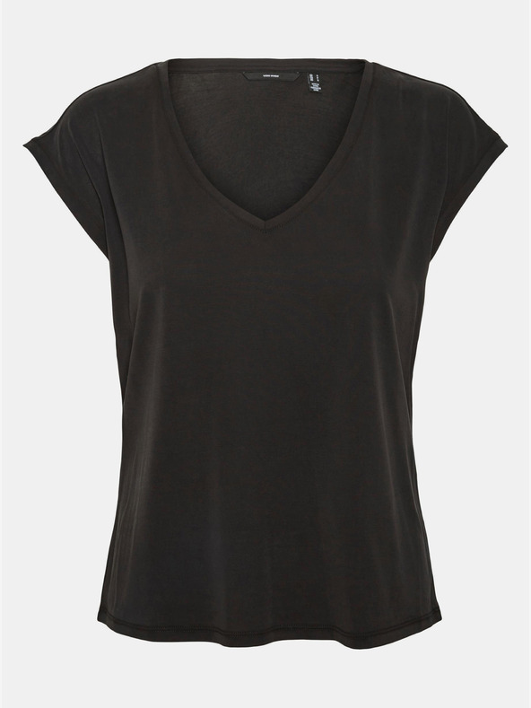 Vero Moda Černé tričko VERO MODA Filli