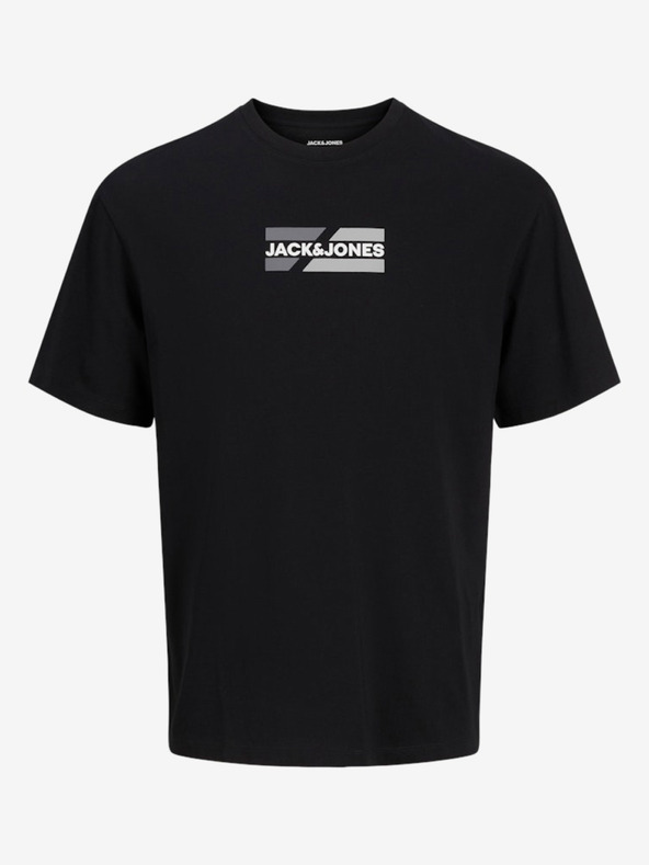 Jack & Jones Černé pánské tričko Jack & Jones Corp