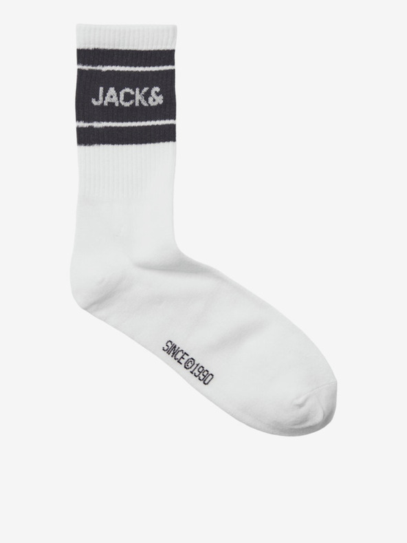 Jack & Jones Sada tří párů pánských ponožek v bílé a černé barvě Jack & Jones