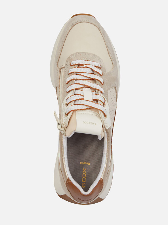 Geox Krémové dámské tenisky Geox Amabel