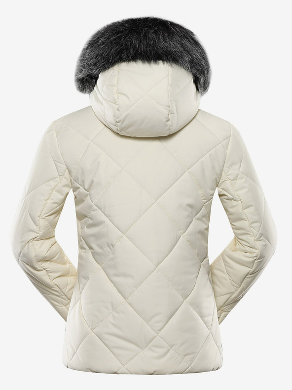 ALPINE PRO Krémová dámská zimní bunda ALPINE PRO LODERA