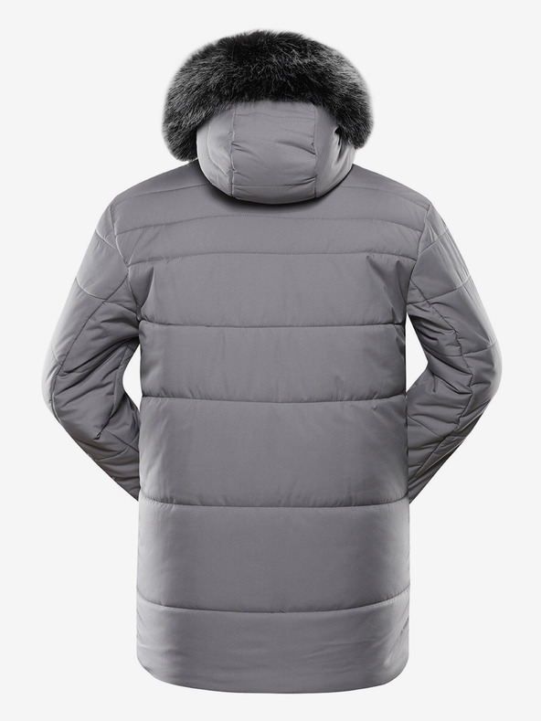 ALPINE PRO Šedá pánská zimní bunda ALPINE PRO LODER