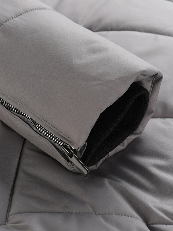 ALPINE PRO Šedá pánská zimní bunda ALPINE PRO LODER