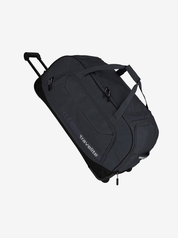 Travelite Tmavě šedá cestovní taška Travelite Kick Off Wheeled Duffle Anthracite