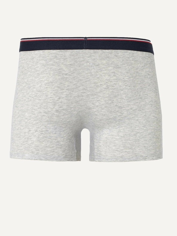 Celio Světle šedé pánské žíhané boxerky Celio Mike