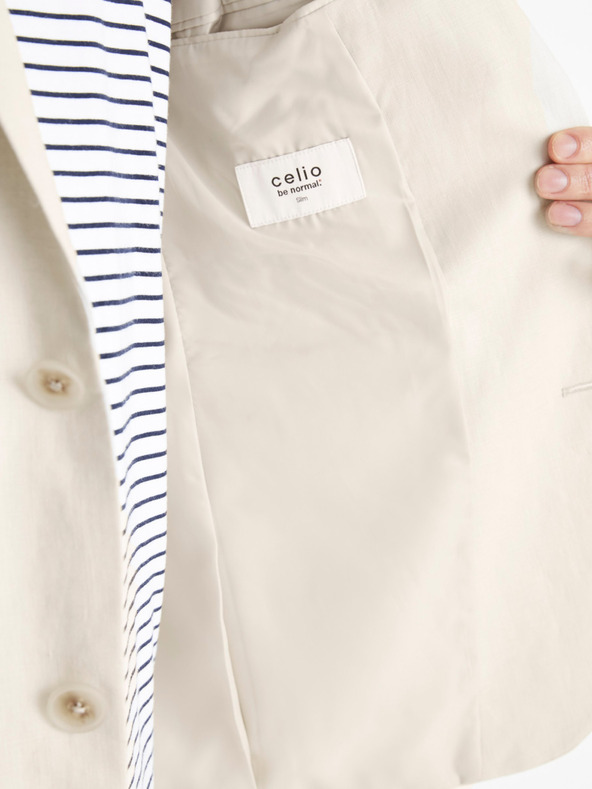 Celio Lněné sako Buhot2 Celio