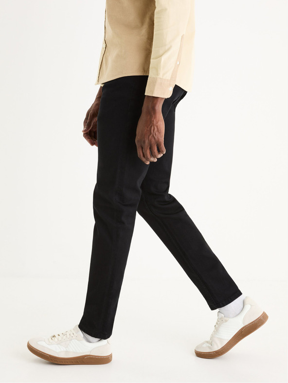 Celio Černé pánské slim fit džíny Celio Dow