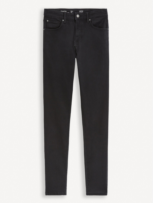 Celio Černé pánské slim fit džíny Celio Dow