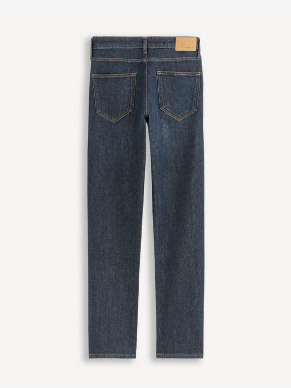 Celio Tmavě modré pánské straight fit džíny Celio C5