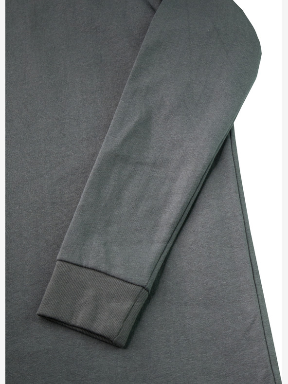 ALPINE PRO Dámské mikinové šaty ALPINE PRO OLEGA dk.true gray