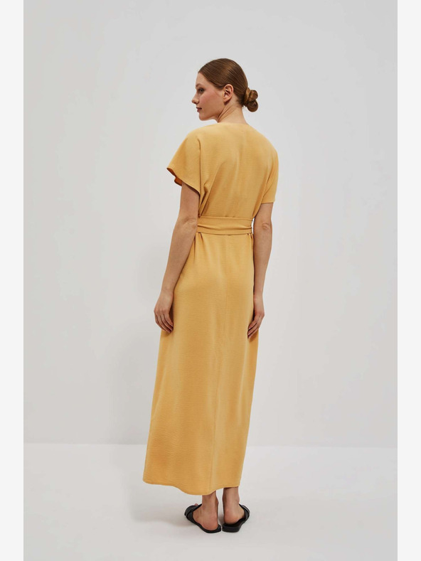 Moodo Žluté dlouhé šaty Moodo