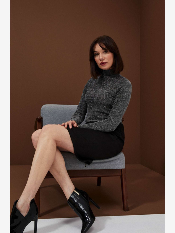 Moodo Černá dámská sukně Moodo