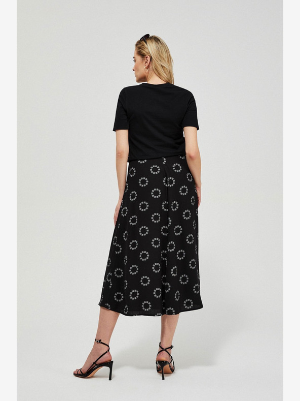Moodo Černá dámská vzorovaná sukně Moodo
