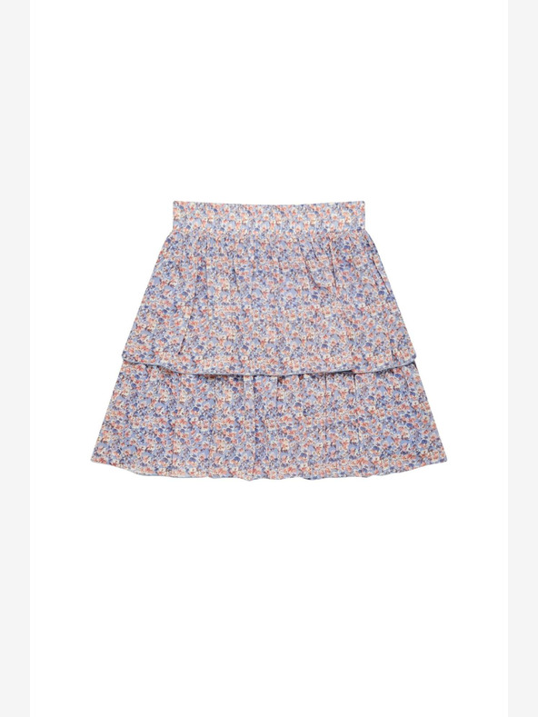 Moodo Modrá dámská květovaná sukně Moodo