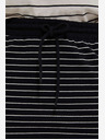 Moodo Bílo-černá dámská pruhovaná sukně Moodo