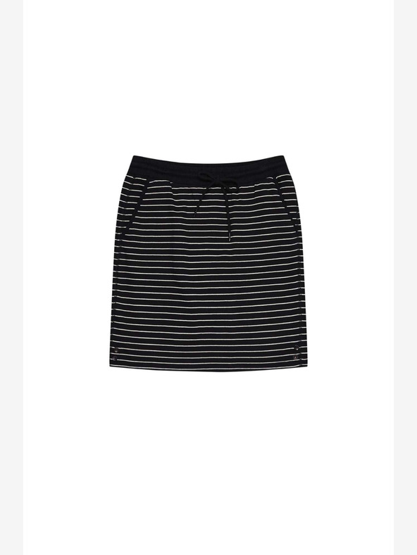 Moodo Bílo-černá dámská pruhovaná sukně Moodo
