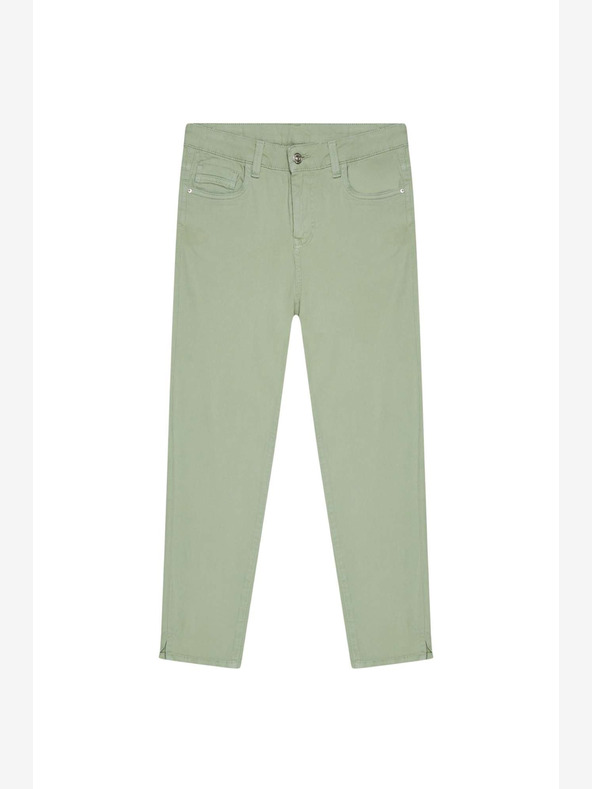 Moodo Světle zelené dámské kalhoty Moodo