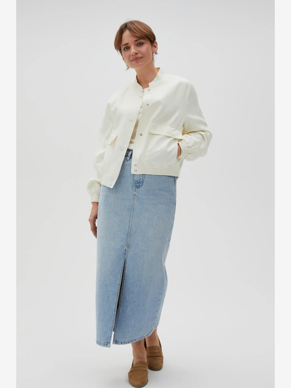 Moodo Bílá dámská bunda Moodo