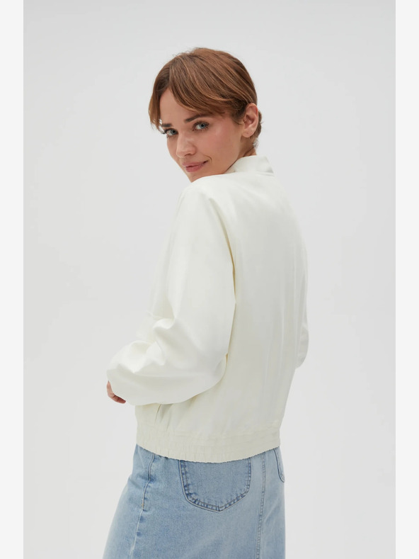 Moodo Bílá dámská bunda Moodo