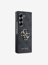 Guess Guess PU 4G Metal Logo Zadní Kryt pro Samsung Galaxy Z Fold 6 Grey