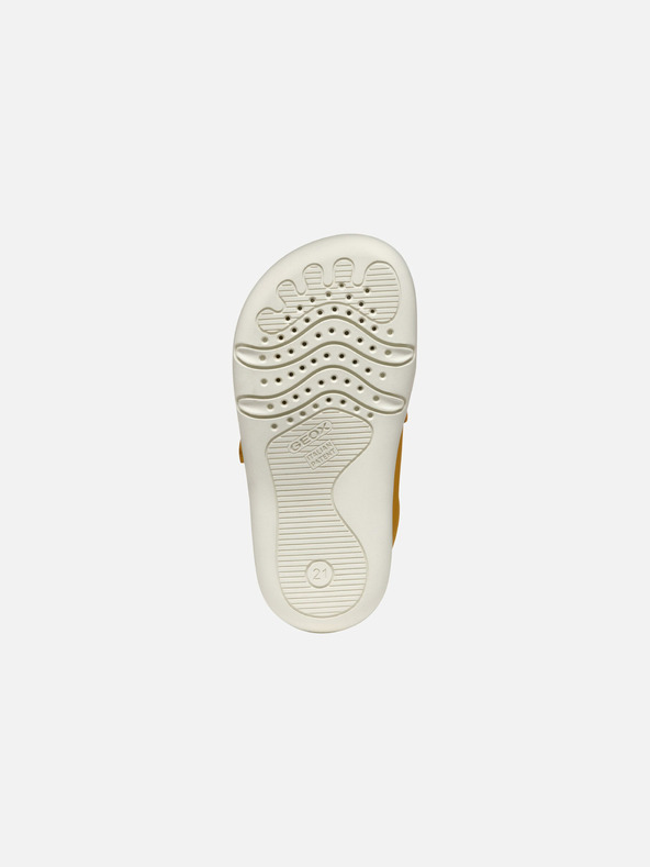 Geox Hořčicově žluté chlapecké barefoot tenisky Geox Steppieup