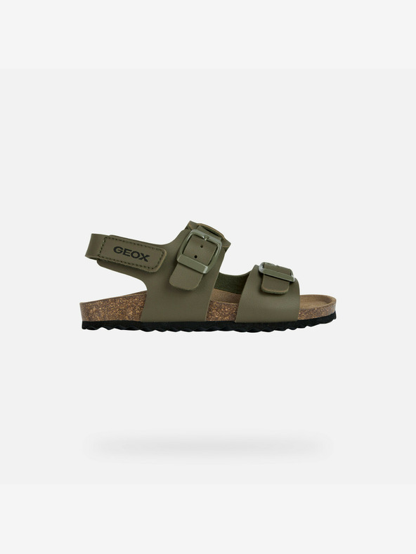 Geox Khaki chlapecké sandály Geox Ghita