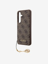 Guess Guess 4G Charm Zadní Kryt pro Samsung Galaxy S24 Brown