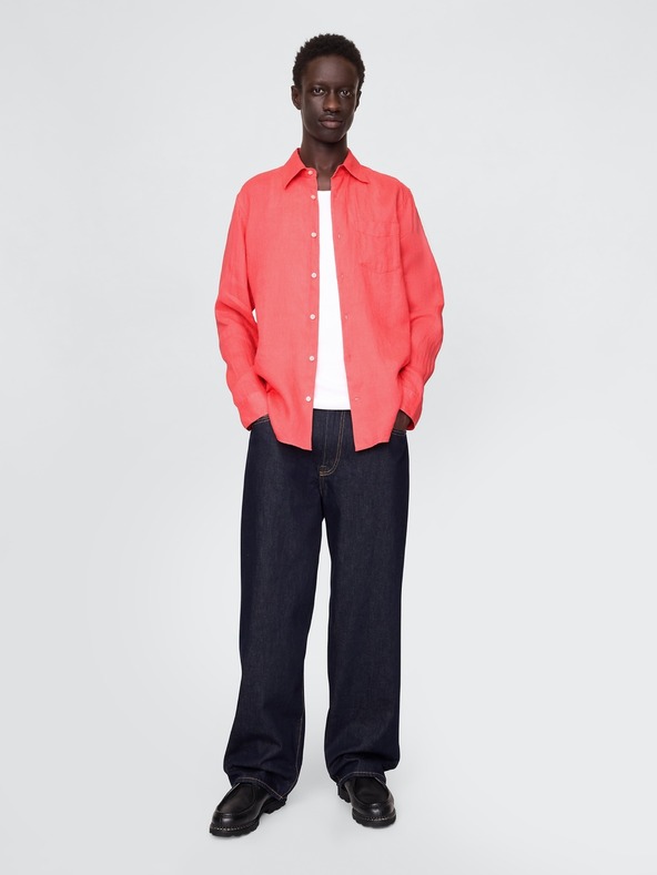 GAP Lněná košile Classic Shirt GAP