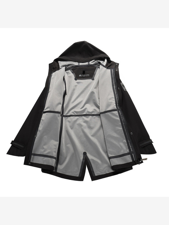 ALPINE PRO Pánský kabát s membránou ptx ALPINE PRO SETIJ black
