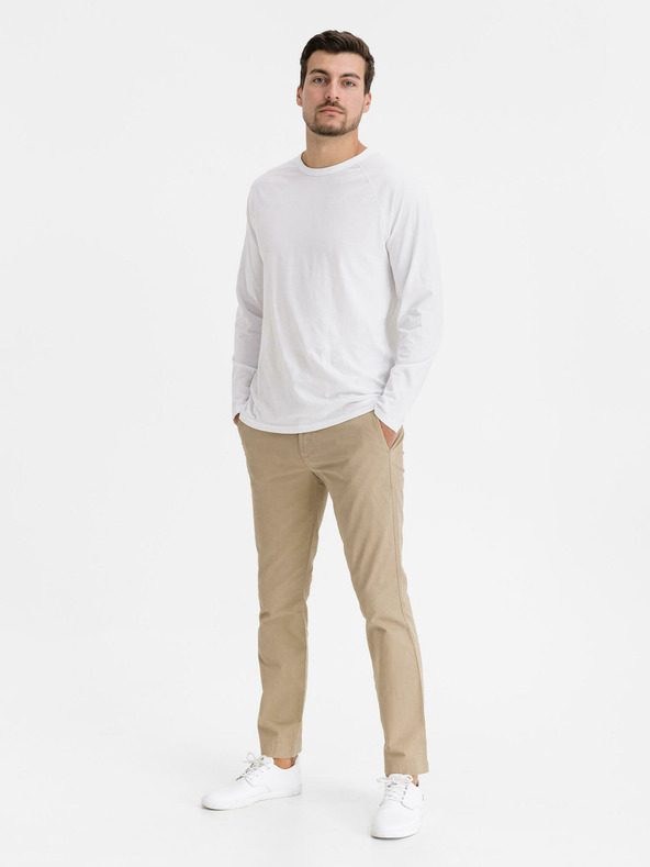 GAP Kalhoty essential khaki skinny fit GapFlex GAP