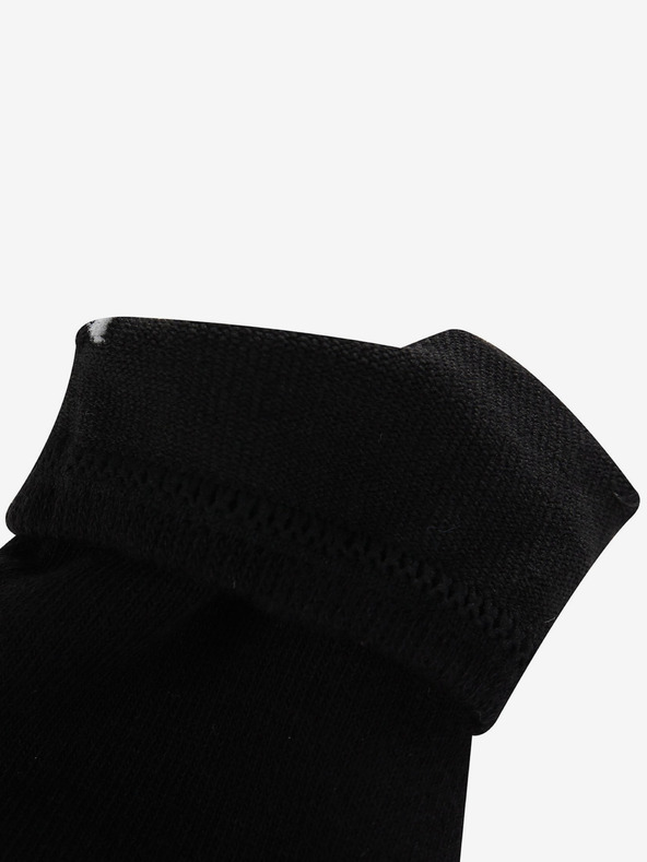 ALPINE PRO Sada tří párů unisex ponožek v černé barvě ALPINE PRO 3UNICO