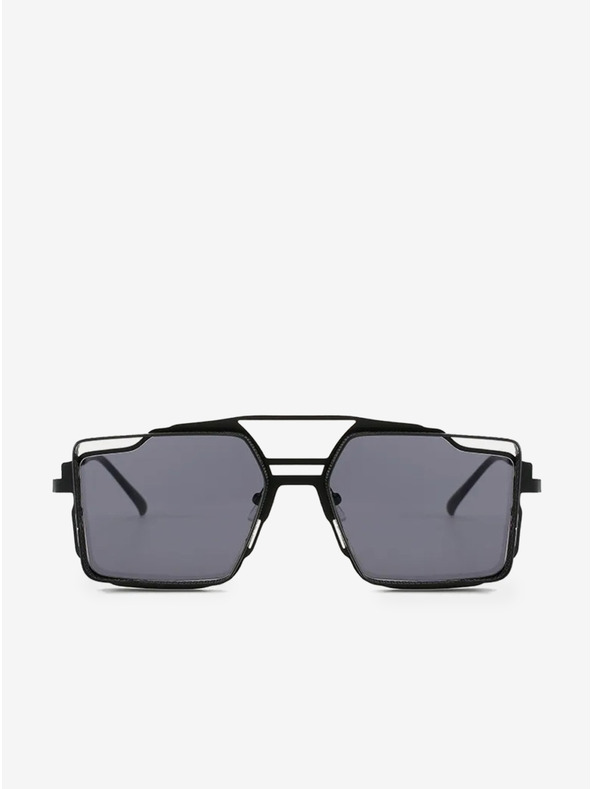 VEYREY Černé unisex sluneční brýle VeyRey Steampunk Sosrael