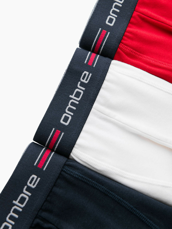 Ombre Clothing Klasické pánské boxerky s pruhem a gumou Ombre Clothing