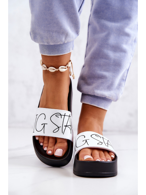 BIG STAR SHOES Dámské pantofle Big Star Black and White