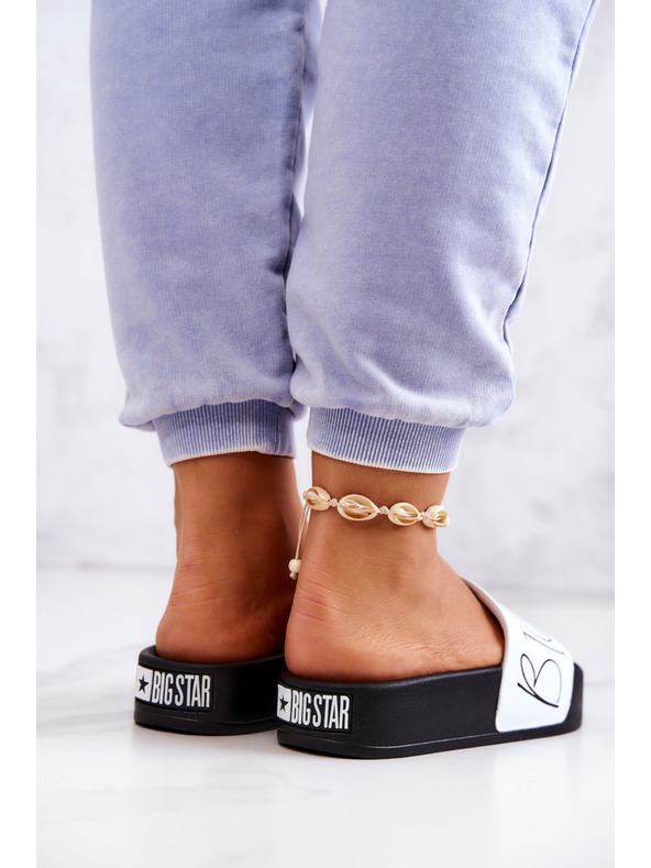 BIG STAR SHOES Dámské pantofle Big Star Black and White
