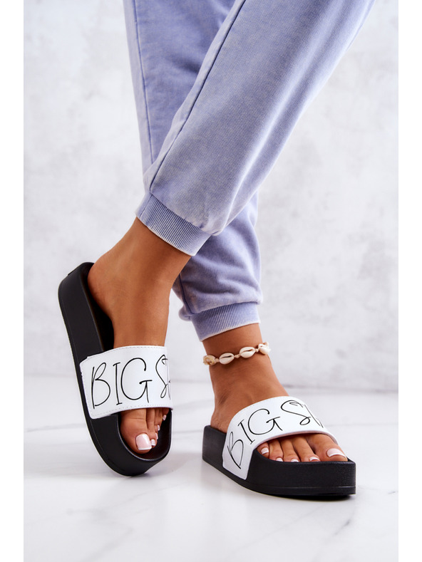 BIG STAR SHOES Dámské pantofle Big Star Black and White